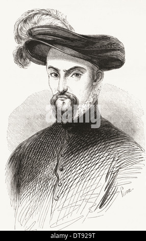 Enrico I, il principe di Joinville, il duca di Guisa, Conte di UE, 1550 - 1588, aka Le Balafré (Scarface). Foto Stock