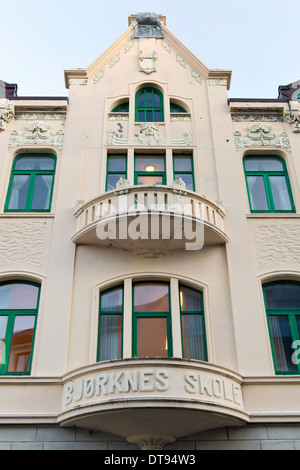 Ålesund, Norvegia, una città famosa architettura Art Nouveau Foto Stock