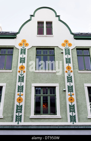 Ålesund, Norvegia, una città famosa architettura Art Nouveau Foto Stock