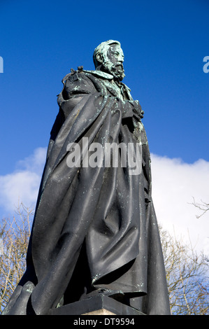 Statua di Giovanni terzo Marchese di Bute, giardini del convento, Cardiff City Centre, nel Galles del Sud. Foto Stock