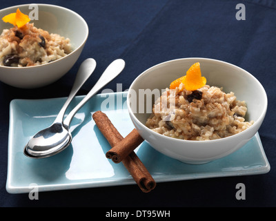 Vegano budino di riso Foto Stock