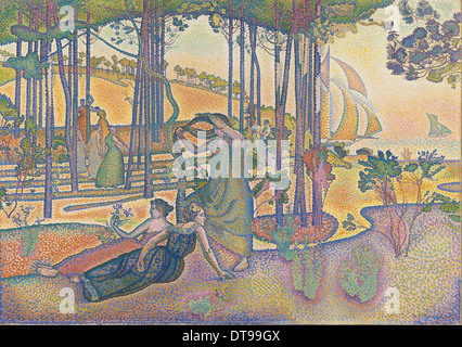 La sera aria, ca 1893. Artista: Croce, Henri Edmond (1856-1910) Foto Stock