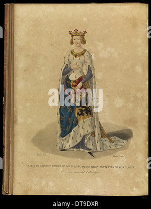 Maria di Avesnes (1280-1354), fine XVIII sec.. Artista: Gatine, Georges Jacques (1773-1831) Foto Stock