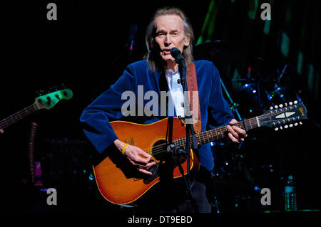 Austin, Texas, Stati Uniti d'America. Xi Febbraio, 2014. Il cantante canadese-cantautore Gordon Lightfoot esegue in concerto a ACL Live at Moody teatro di Febbraio 11, 2014 di Austin in Texas - USA. Credito: Manuel Nauta/NurPhoto/ZUMAPRESS.com/Alamy Live News Foto Stock