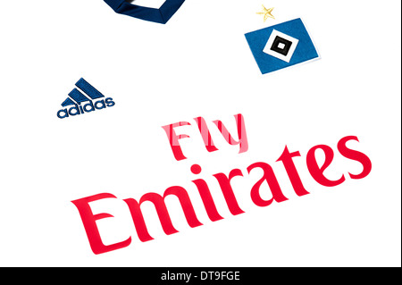 Close up di Hamburger SV football kit squadra Foto Stock