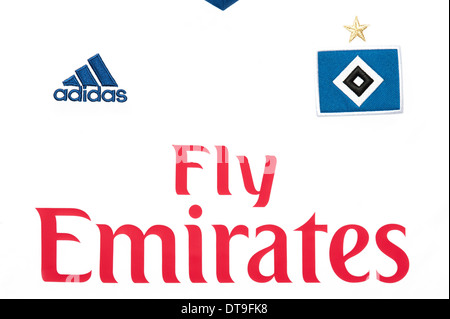 Close up di Hamburger SV football kit squadra Foto Stock