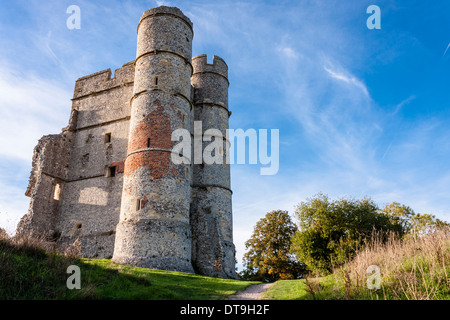 Castello di Donnington, un grado che ho elencato la rovina del castello, Newbury, Berkshire, Inghilterra, GB, UK. Foto Stock