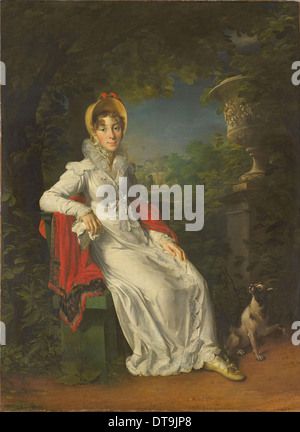 Carolina Bonaparte (1782-1839), regina di Napoli e di Sicilia, nel Bois de Boulogne, 1820-1830. Artista: Gérard, François Pascal Simon (1770-1837) Foto Stock