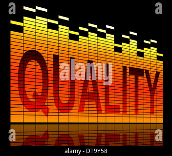 Concetto di qualità. Foto Stock