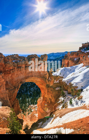 Inverno nel Parco Nazionale di Bryce Canyon, Utah - USA Foto Stock