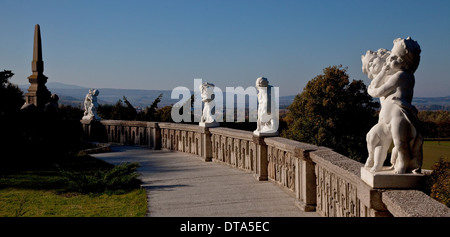 Rieder, Roseburg zwischen Ballenstedt und Rieder im Ostharz, Landschaftspark Foto Stock