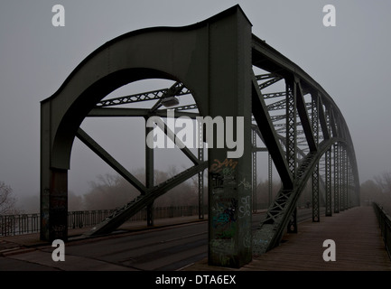 Schrägansicht auf Fahrbahnebene erbaut 1903-04 Foto Stock