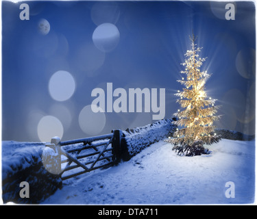 GB - GLOUCESTERSHIRE: Natale in Cotsworlds (Arte Digitale) Foto Stock