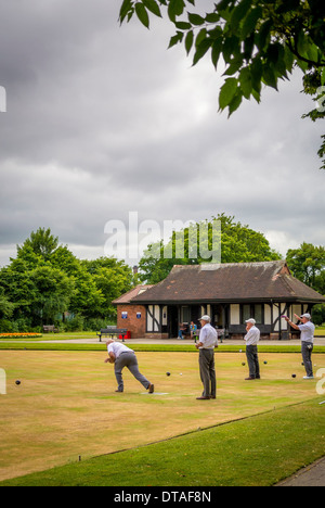 Bowling gioco in corso Foto Stock