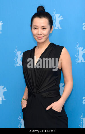 Berlino, Germania. Xiii Febbraio, 2014. Yu Nan durante il "Wu ren qu / No Man's Land' photocall al 64esimo Festival Internazionale del Cinema di Berlino / Berlinale 2014 nel febbraio del credito: dpa picture alliance/Alamy Live News Foto Stock