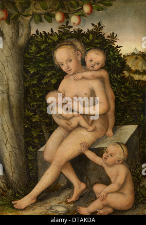 La carità, ca 1537. Artista: Cranach, Lucas, il Vecchio (1472-1553) Foto Stock