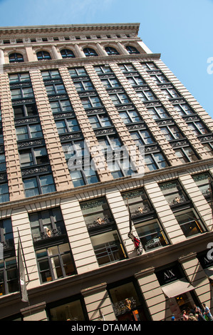 Un edificio di appartamenti nel quartiere Soho di Manhattan a New York City, Stati Uniti d'America Foto Stock