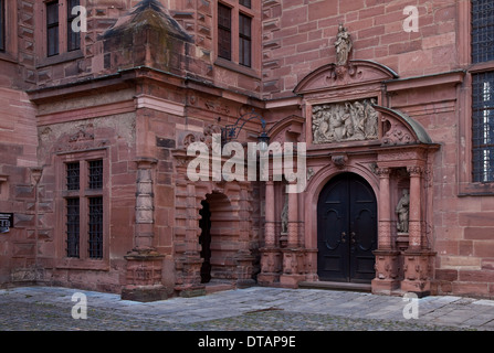 Aschaffenburg, Schloss Johannisburg, 1605-14 erbaut von Georg Riedinger Foto Stock