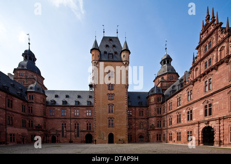 Aschaffenburg, Schloss Johannisburg, 1605-14 erbaut von Georg Riedinger Foto Stock