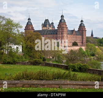 Aschaffenburg, Schloss Johannisburg, 1605-14 erbaut von Georg Riedinger Foto Stock