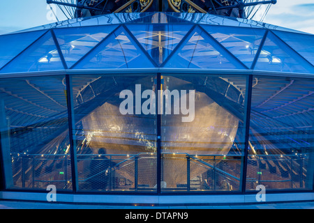 Il Cutty Sark (restaurate di recente), Greenwich, Londra, Inghilterra Foto Stock