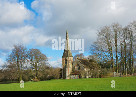 Chiesa di Santa Maria Vergine, Preston Candover, Hampshire, Inghilterra, Regno Unito Foto Stock