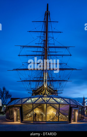 Il Cutty Sark (restaurate di recente), Greenwich, Londra, Inghilterra Foto Stock