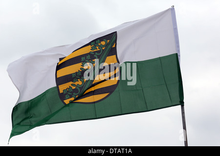 Leipzig, Germania, Stemma della Sassonia Foto Stock