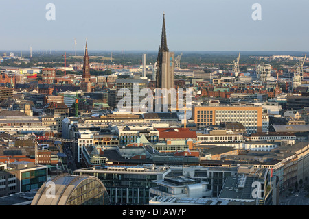 Amburgo, Germania, vista sulla città Foto Stock