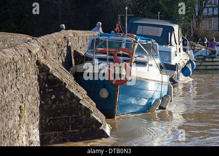 Inondazione East Farleigh Kent England Regno Unito Europa Foto Stock