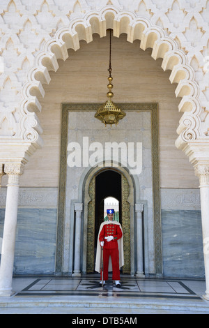 Mausoleo di Mohammed V, Boulevard Mohamed Lyazidi, Rabat, Rabat-Salé-Zemmour-Zaer regione, il Regno del Marocco Foto Stock