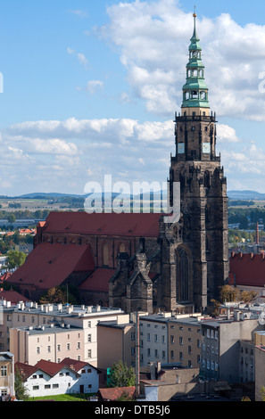 Swidnica, la Polonia, la Chiesa Parrocchiale di San Stanislao e Vaclav Foto Stock