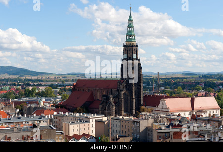 Swidnica, la Polonia, la Chiesa Parrocchiale di San Stanislao e Vaclav Foto Stock