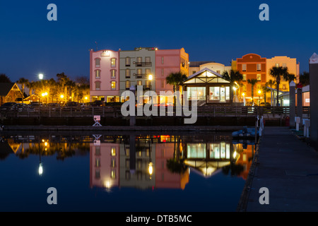 L'Hampton Inn e il Museo Marittimo, Fernandina Beach, Florida Foto Stock