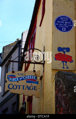 Il pezzo di formaggio Cottage, il solo 3 facciata e il secondo più piccolo cottage in Inghilterra, Città Vecchia, Hastings, East Sussex Foto Stock