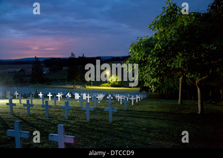 Craonelle, Francia, Franzoesischer cimitero militare per commemorare la battaglia dell'Aisne Foto Stock