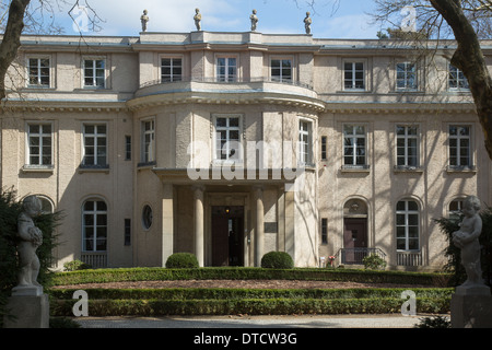 Berlino, Germania, commemorazione e Bildungsstaette Casa della Conferenza di Wannsee Foto Stock