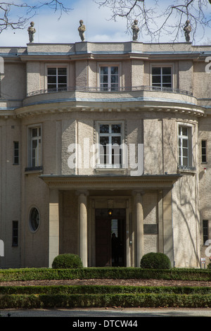 Berlino, Germania, commemorazione e Bildungsstaette Casa della Conferenza di Wannsee Foto Stock
