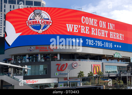 Esterno del ristorante Bubba Gump Shrimp Co., Las Vegas, Nevada, Stati Uniti. Foto Stock