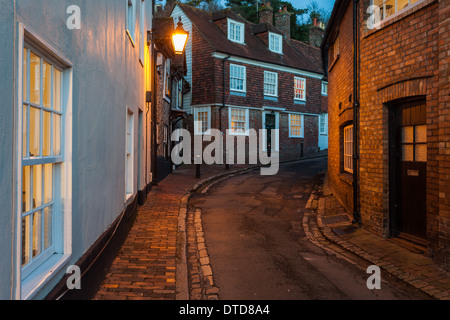 Tramonto a Chapel Hill in Lewes, East Sussex. Foto Stock