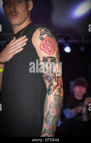 Brighton Tattoo Convention 2014, East Sussex, Regno Unito Foto Stock