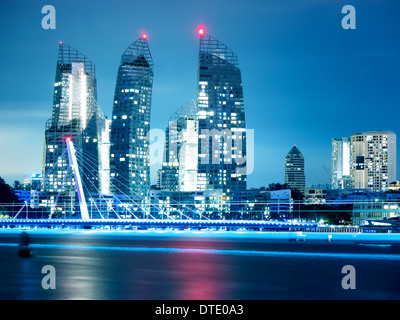 Appartamenti di lusso a riflessioni a Keppel Bay Singapore Foto Stock