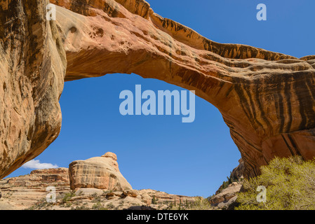 Sipapu Bridge, ponti naturali monumento nazionale, Utah, Stati Uniti d'America Foto Stock