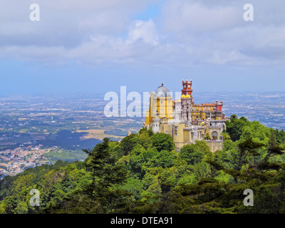 Palacio Nacional de Pena - pena il Palazzo Nazionale di Sintra, Portogallo Foto Stock