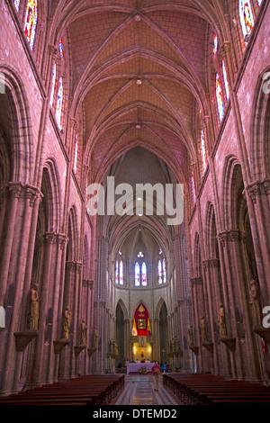 Basilica del Voto Nacional di Quito Foto Stock