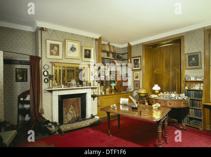 Charles Darwin, studio Down House, Kent Foto Stock