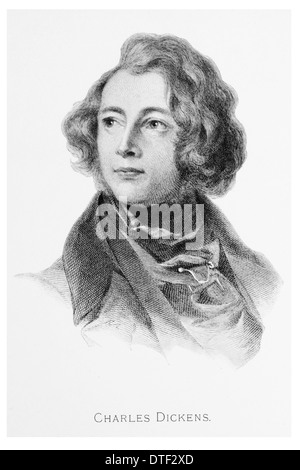 Charles Dickens anni 27 Foto Stock