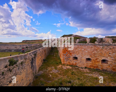 Fortaleza de la Mola in Mao su Minorca, Isole Baleari, Spagna Foto Stock