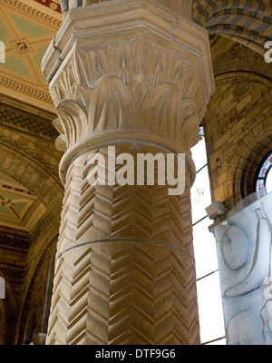 Dettaglio di terracotta scultura in rilievo Foto Stock