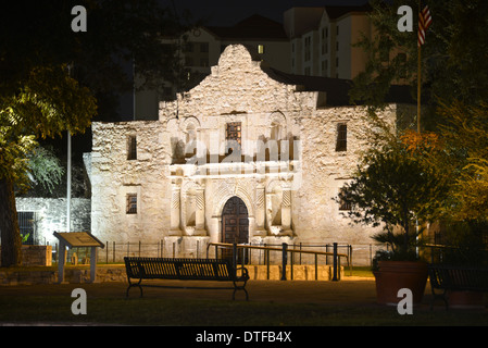 La Alamo in San Antonio, Texas. Foto Stock